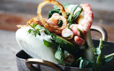 Bao buns with vannamei prawns