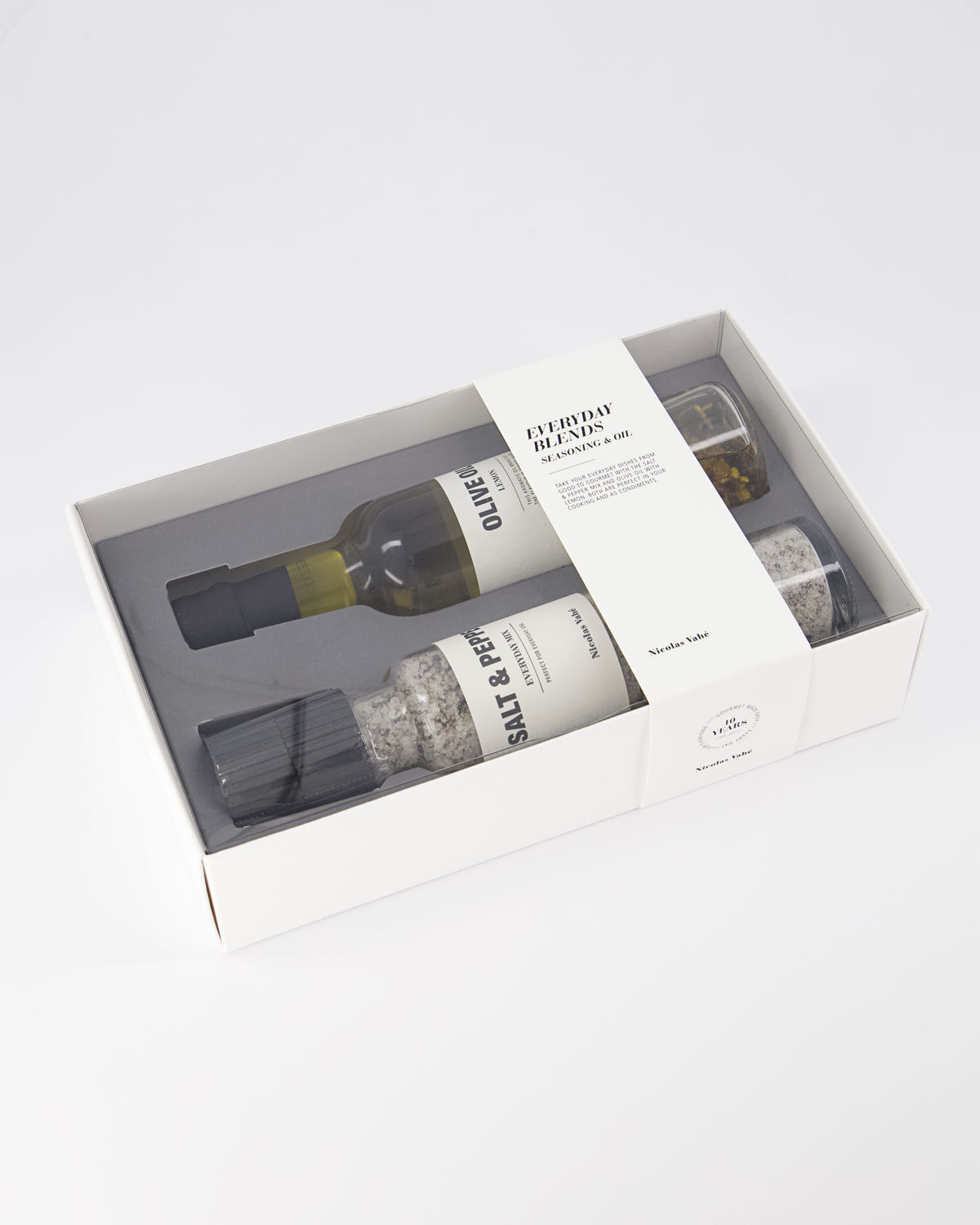 Gift box, Nicolas Vahé Everyday blends - Seasoning & oil, 310 g., 25 cl.