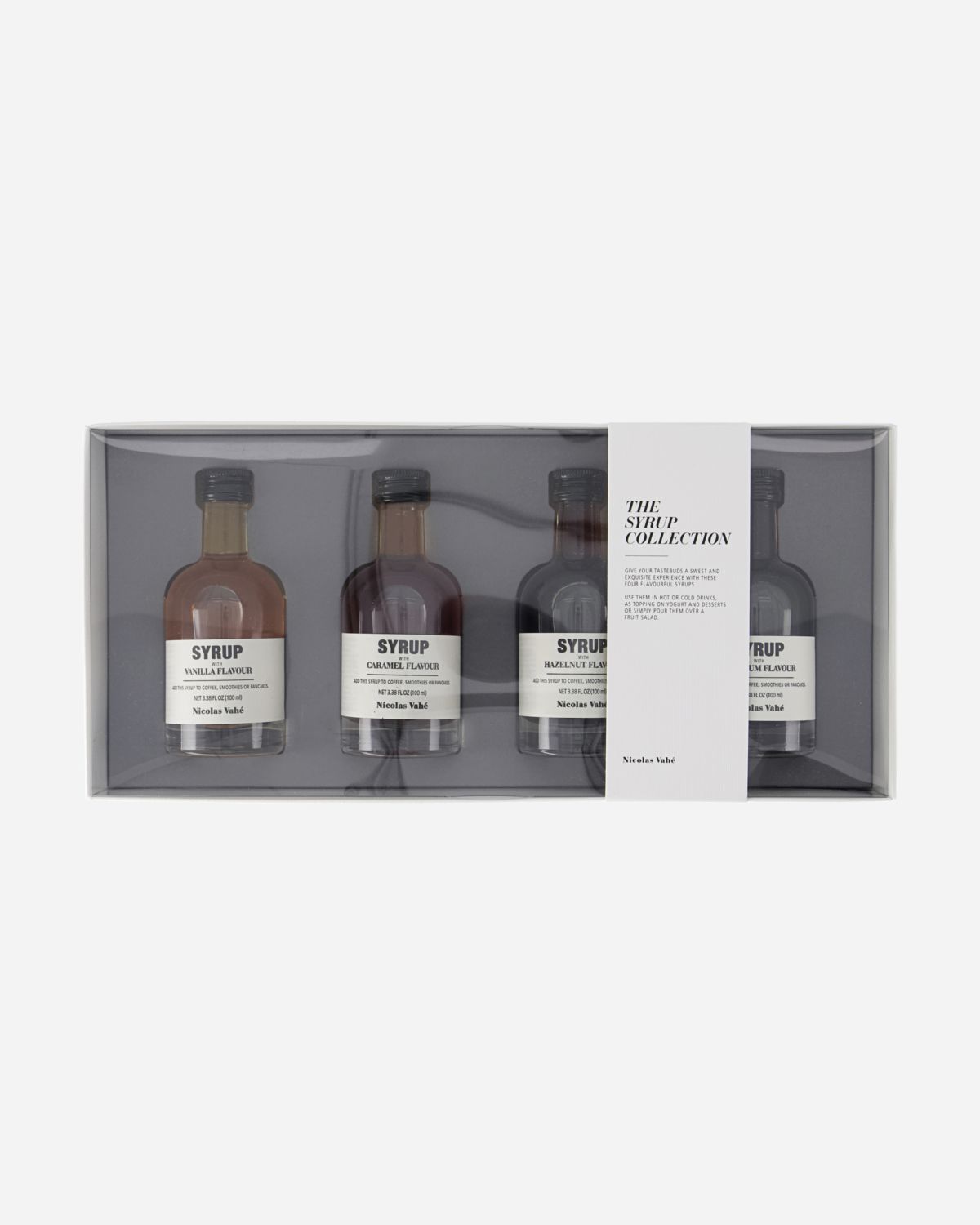 Gift box, Nicolas Vahé The syrup collection 4 x 10 cl.