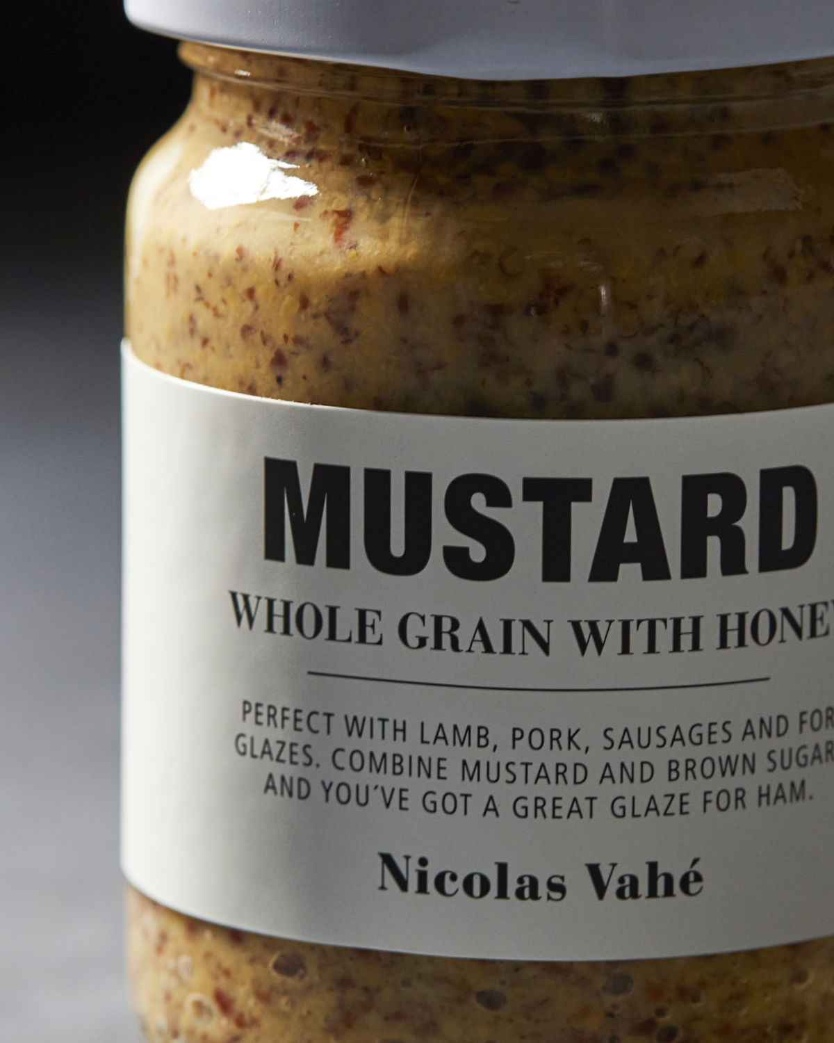 Mustard, Whole Grain & Honey, 140 g.