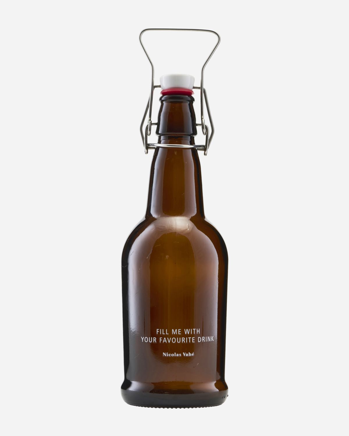 Bottle with patent plug, Brown, 480 ml