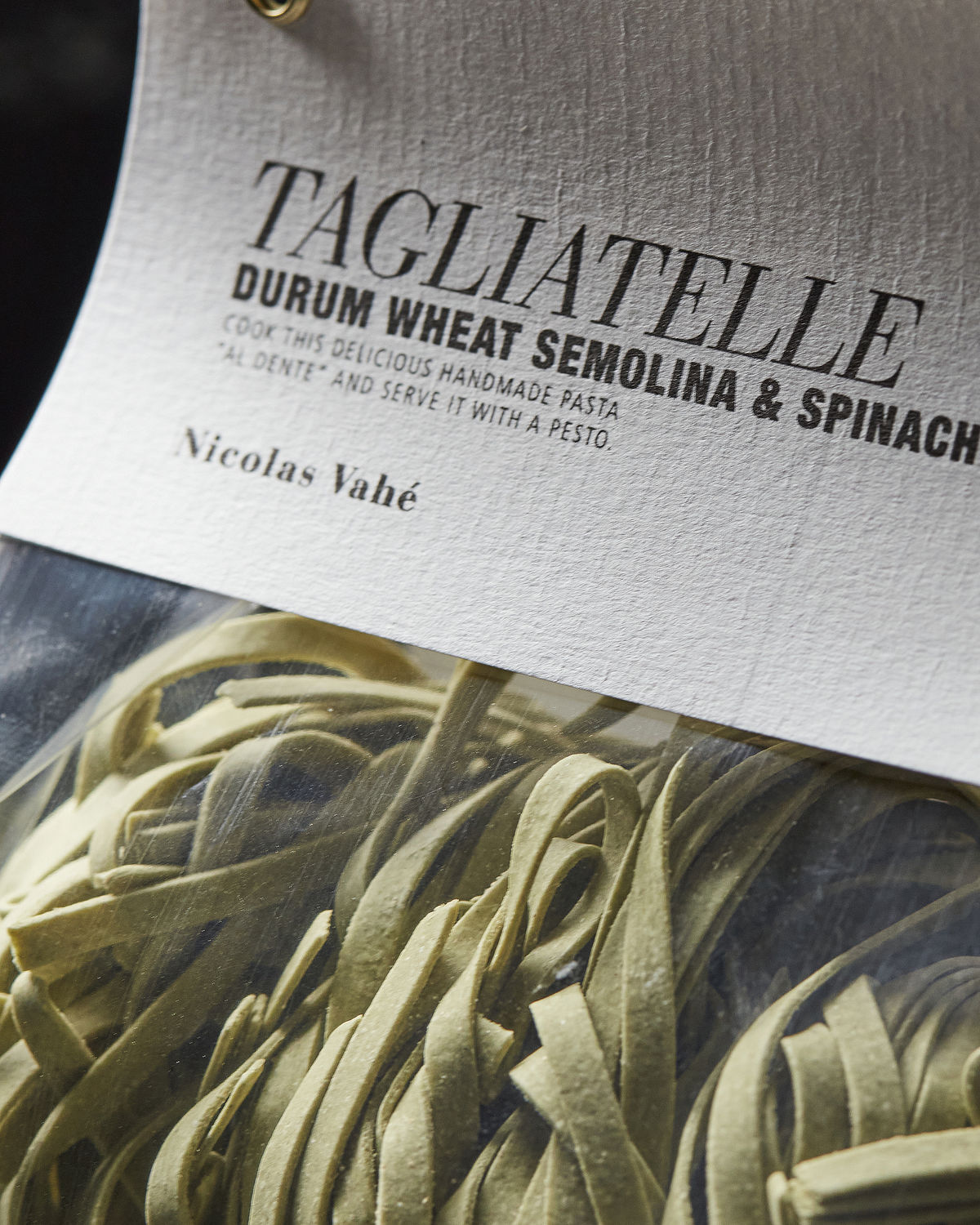 Tagliatelle, Durum Wheat Semolina & Spinach, 250 g.