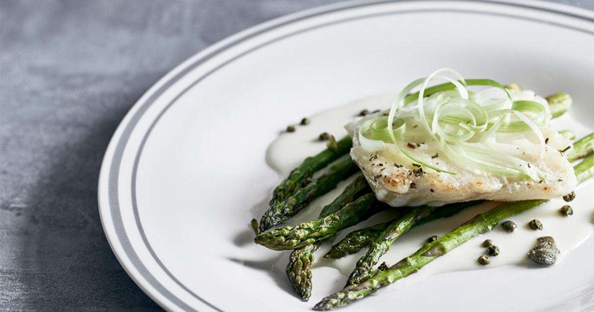 Fish with green peppercorns and capers Nicolas Vahé